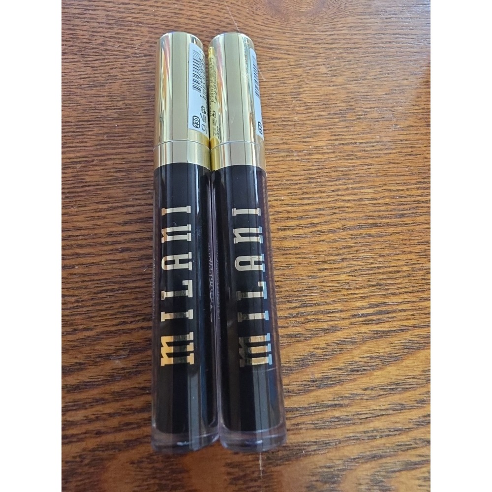(2) Milani Stay Put Liquid Lipstick‎ Longwear 230 Villain Era (Black)